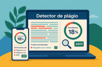 Detector de plágio online — verifique semelhança do texto, trechos destacados e fontes encontradas